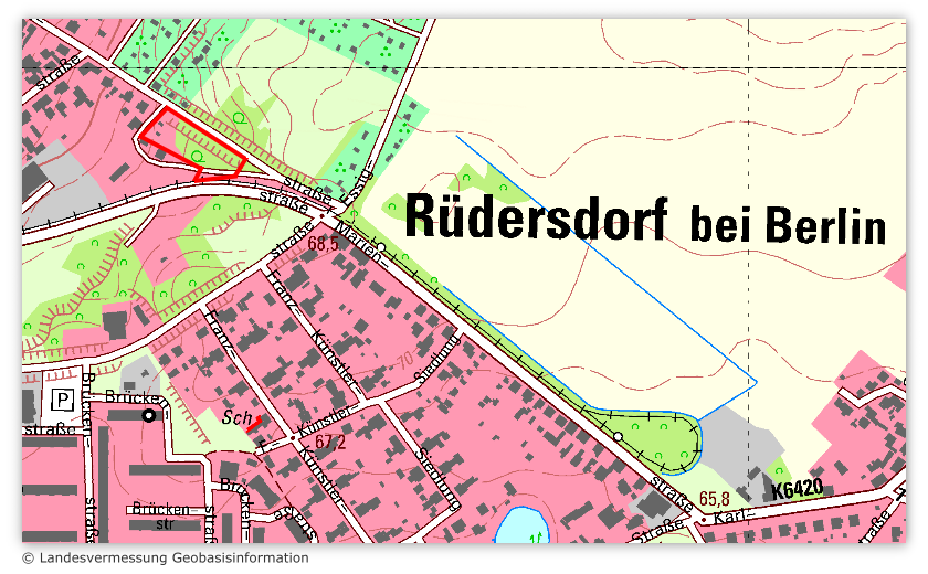Marienstrasse  in 15562 Rdersdorf - Karte